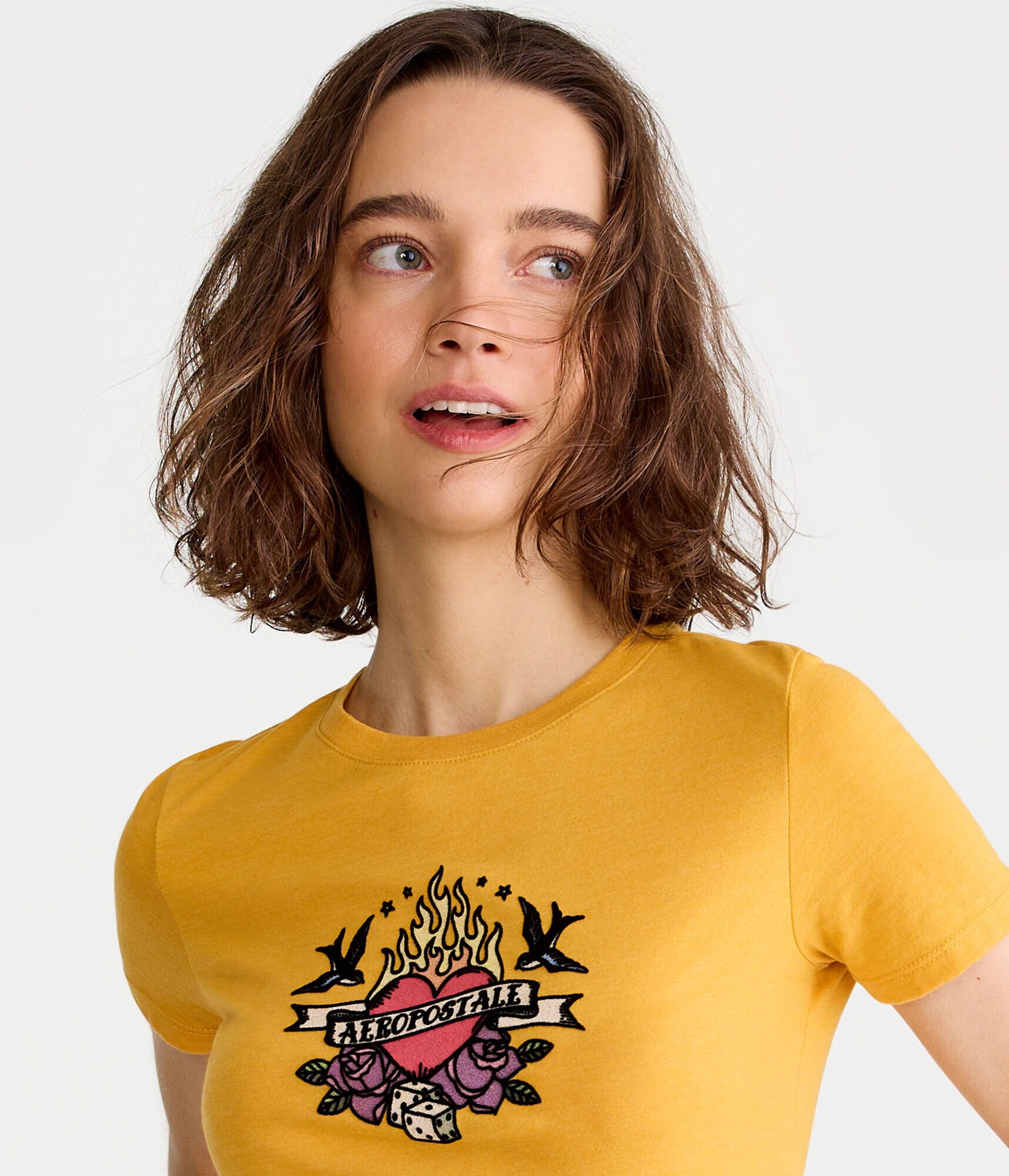 Aeropostale Heart Graphic Tee