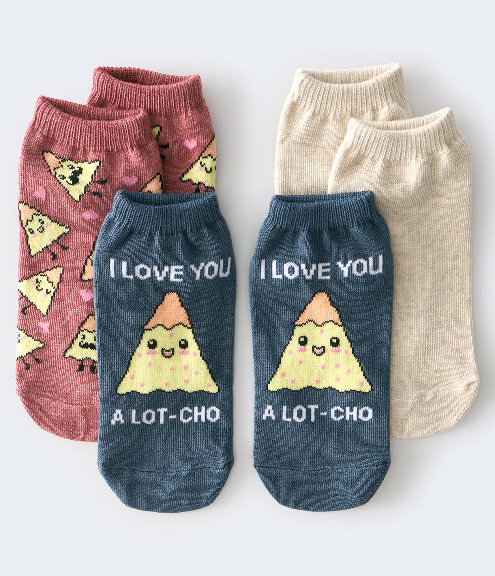 I Love You A lot-Cho Ankle Sock 3-Pack