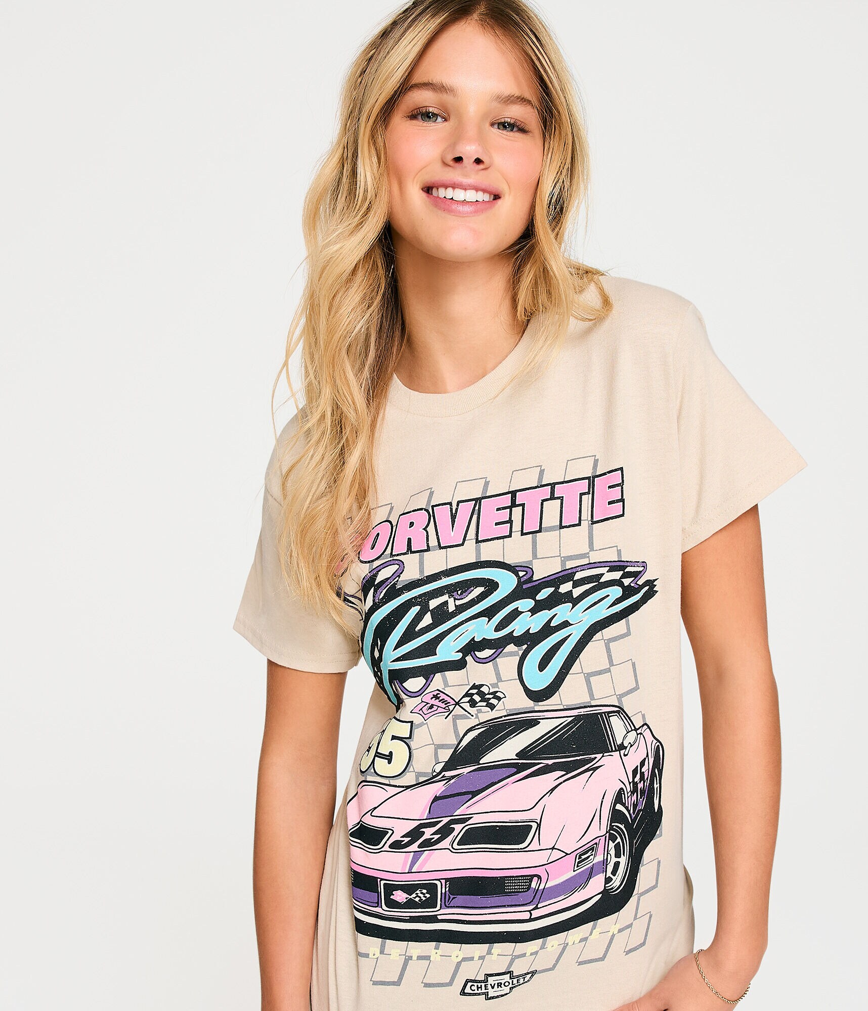 Corvette Racing Boyfriend Graphic Tee