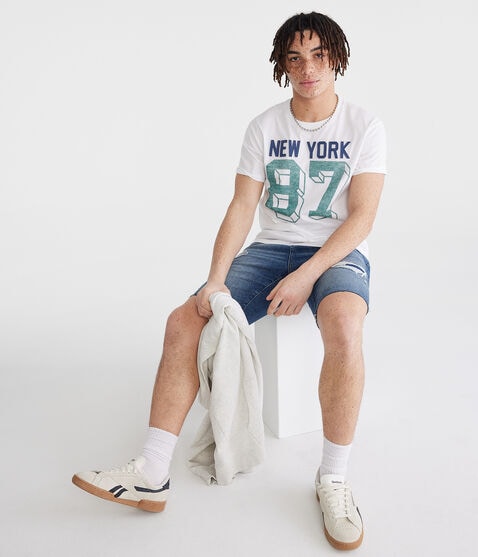 New York 87 Appliqué Graphic Tee New York 87 Appliqué Graphic Tee