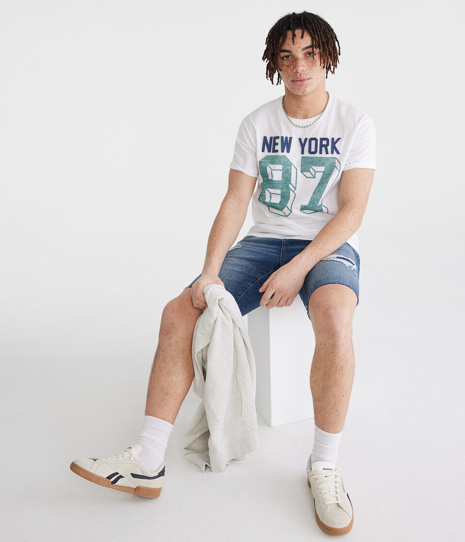 New York 87 Appliqué Graphic Tee
