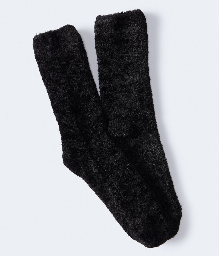 Chenille Fuzzy Crew Socks