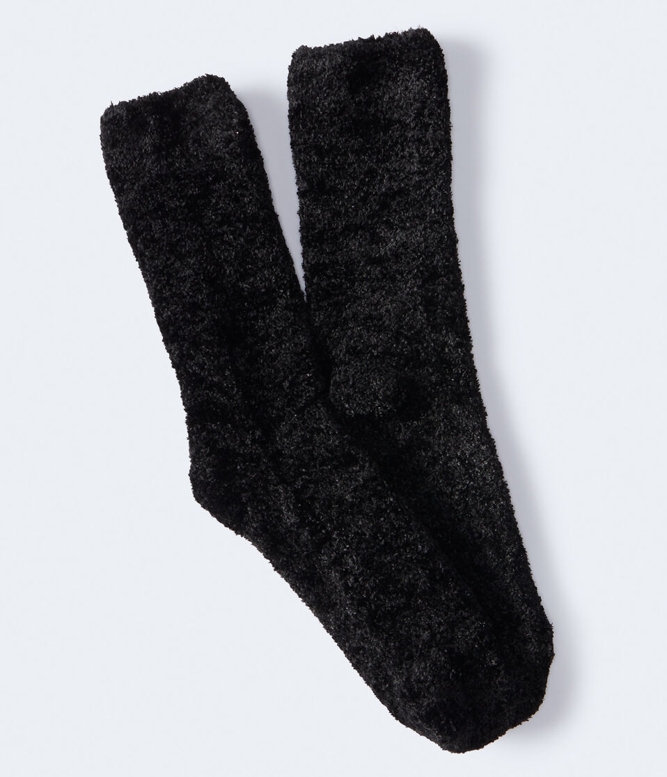 Chenille Fuzzy Crew Socks