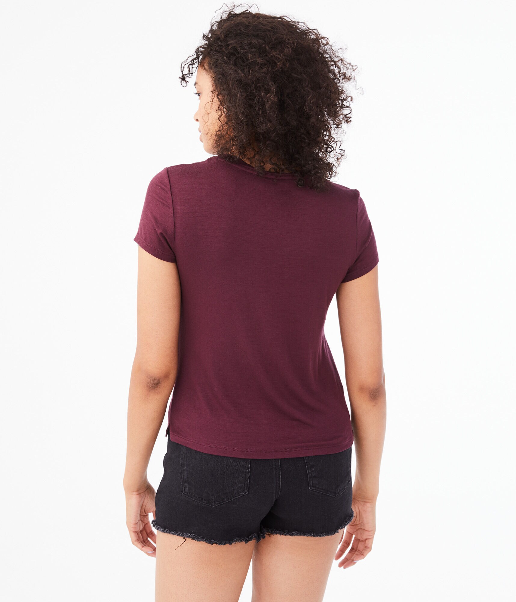Seriously Soft Embroidered Hibiscus Girl Tee