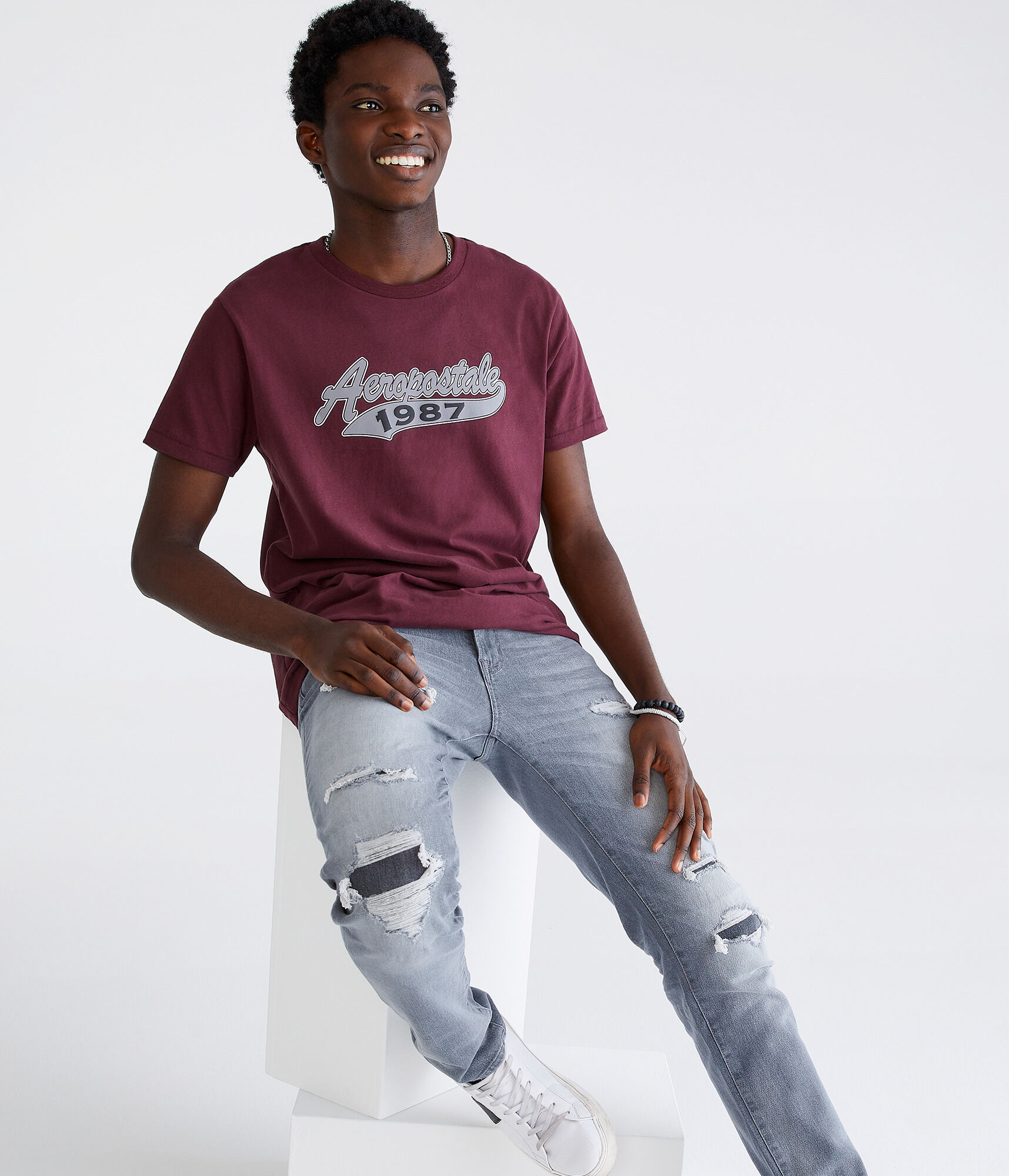 Aeropostale 1987 Logo Graphic Tee