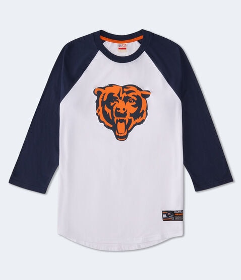 3/4 Sleeve Chicago Bears Relaxed Raglan Tee 3/4 Sleeve Chicago Bears Relaxed Raglan Tee