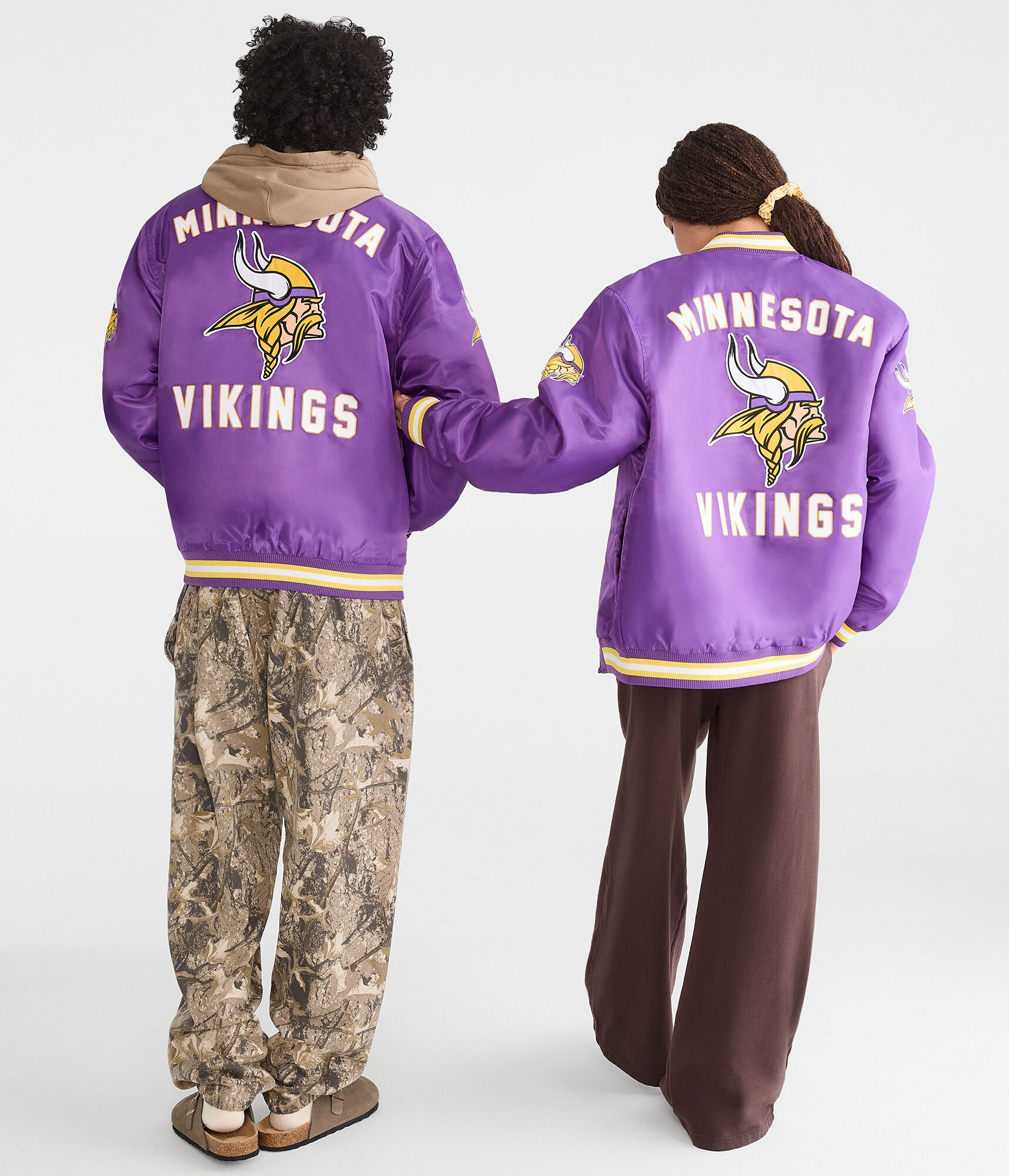 Minnesota Vikings Satin Bomber Jacket