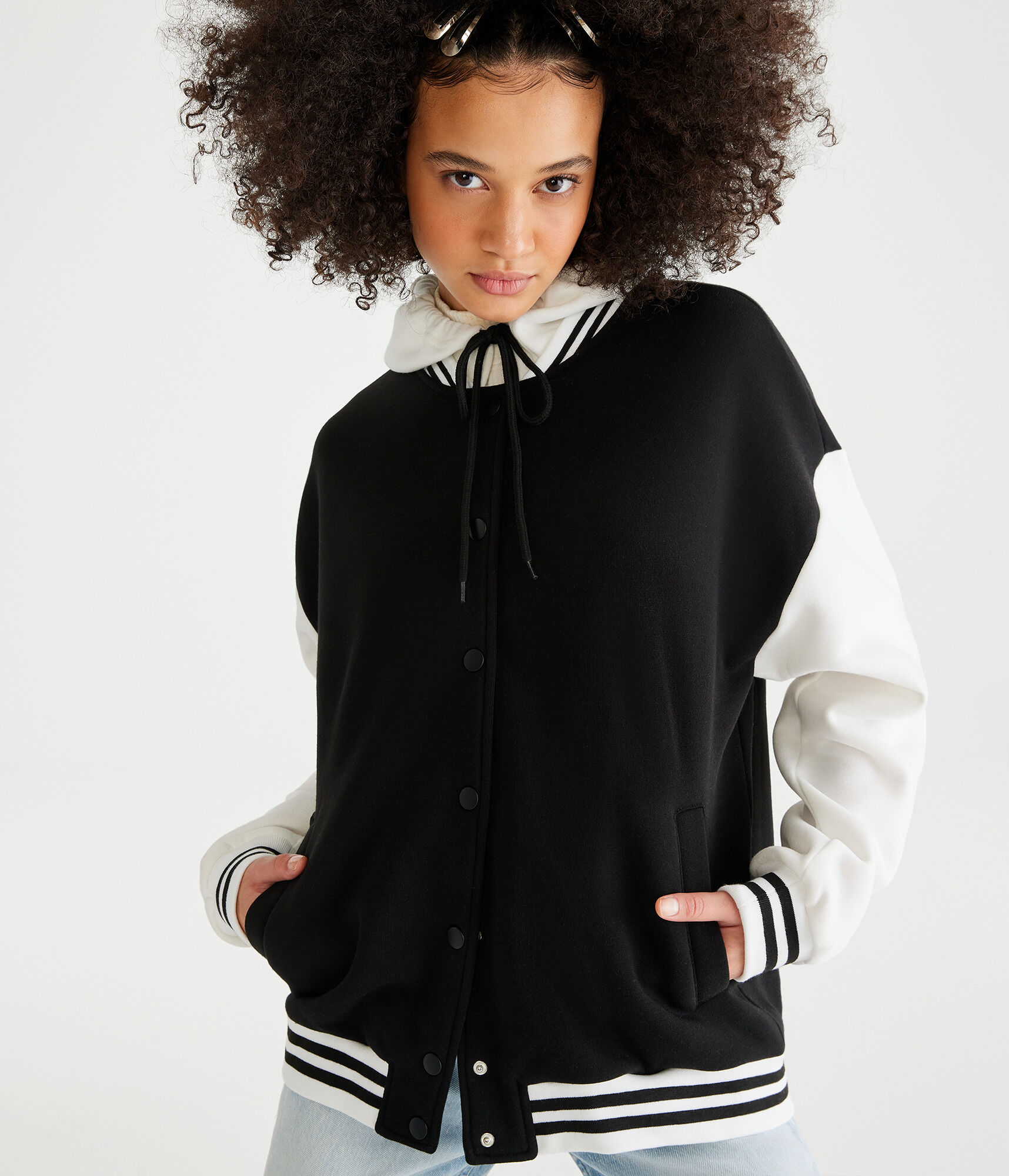 Varsity Hooded Fleece Jacket