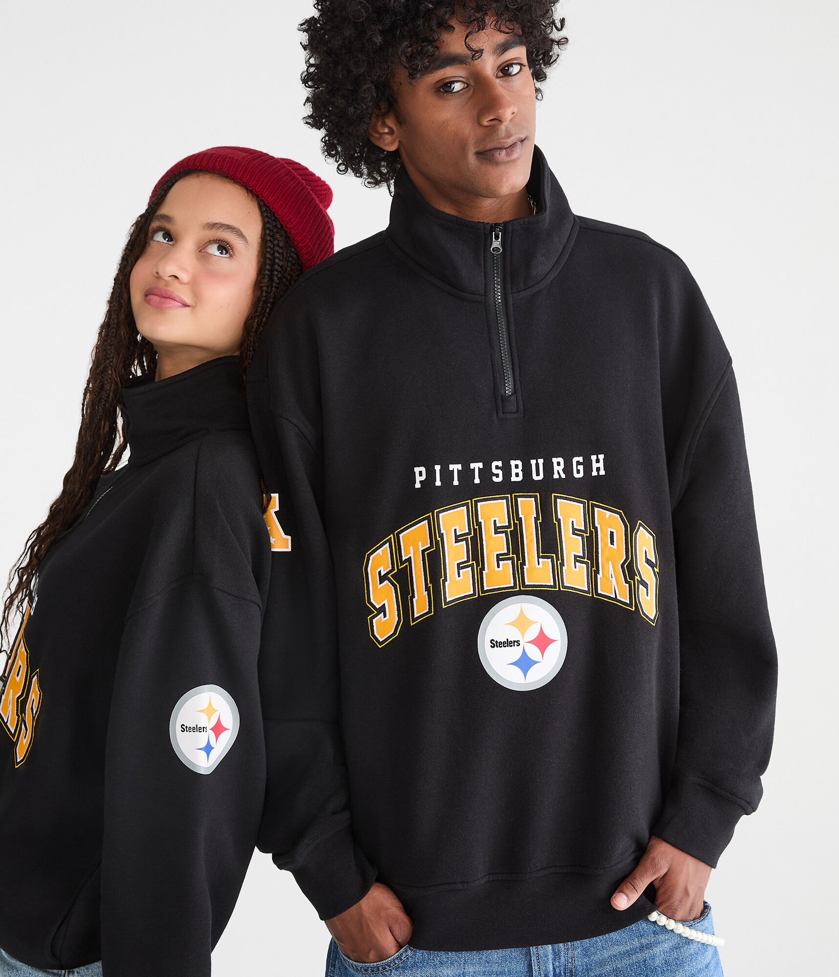 Pittsburgh Steelers Quarter-Zip Sweatshirt