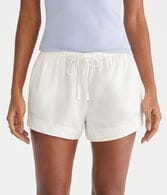 High-Rise Washed Dolphin Shorts