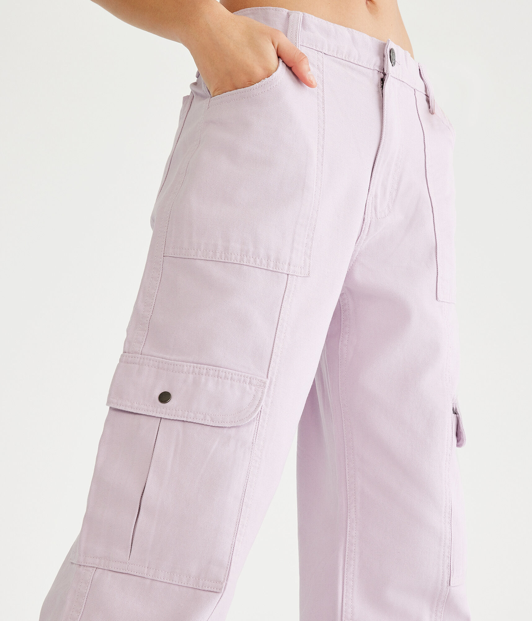 Mid-Rise Utility Cargo Pants