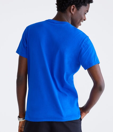 Aero New York Box Logo Appliqué Graphic Tee Aero New York Box Logo Appliqué Graphic Tee