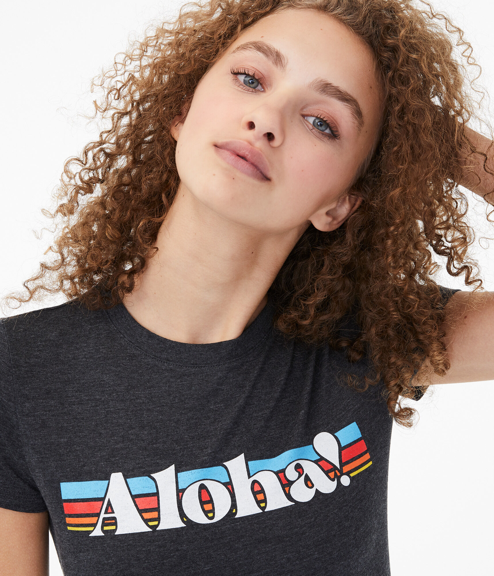 Aloha Stripe Graphic Tee
