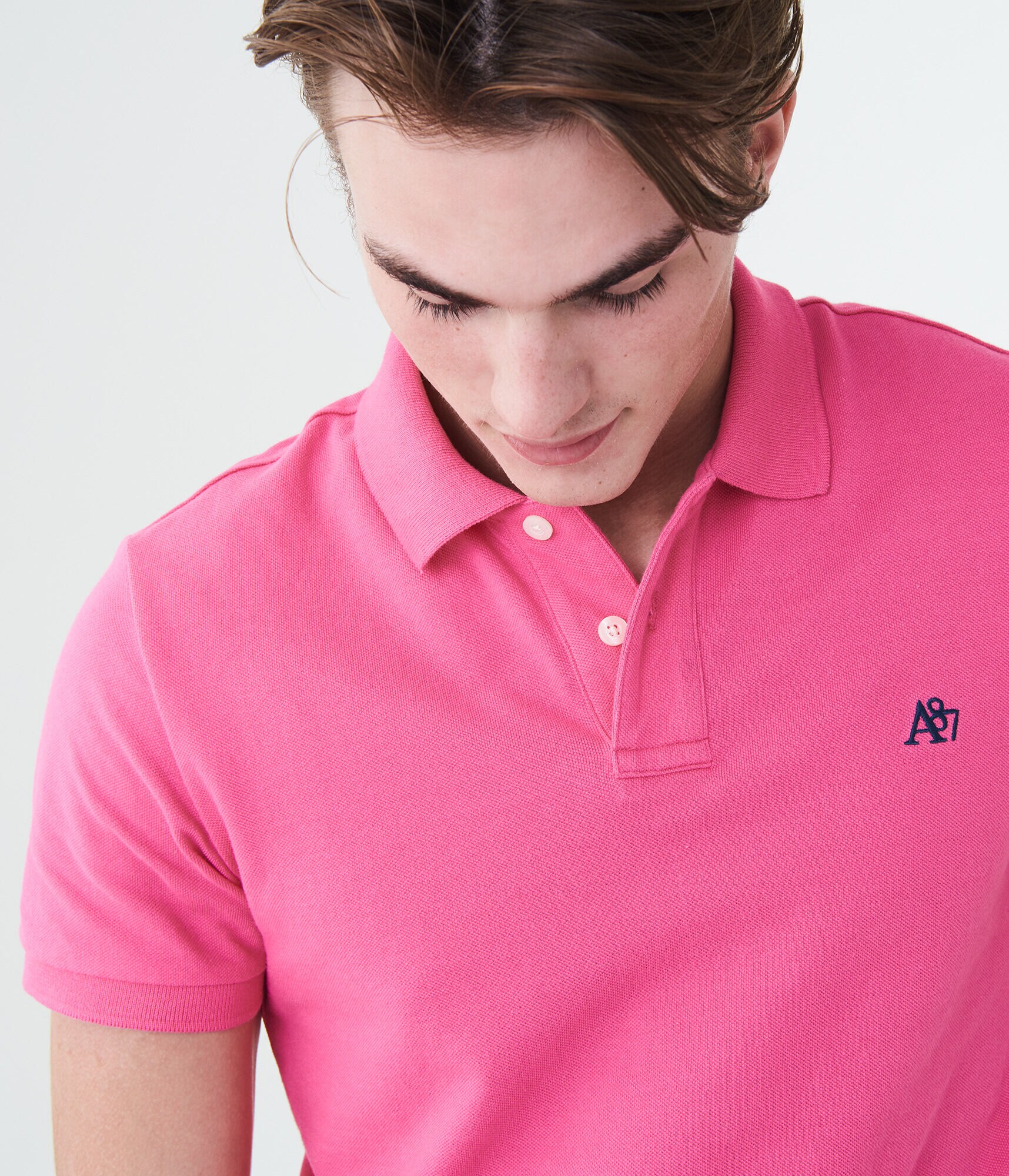 A87 Logo Piqu&eacute; Polo