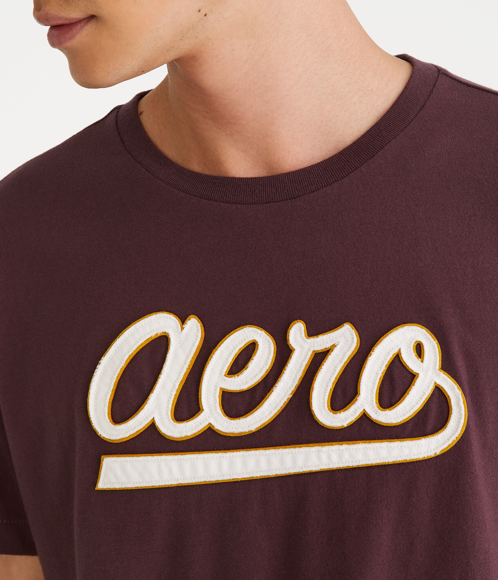 Aero Script Appliqu&eacute; Graphic Tee