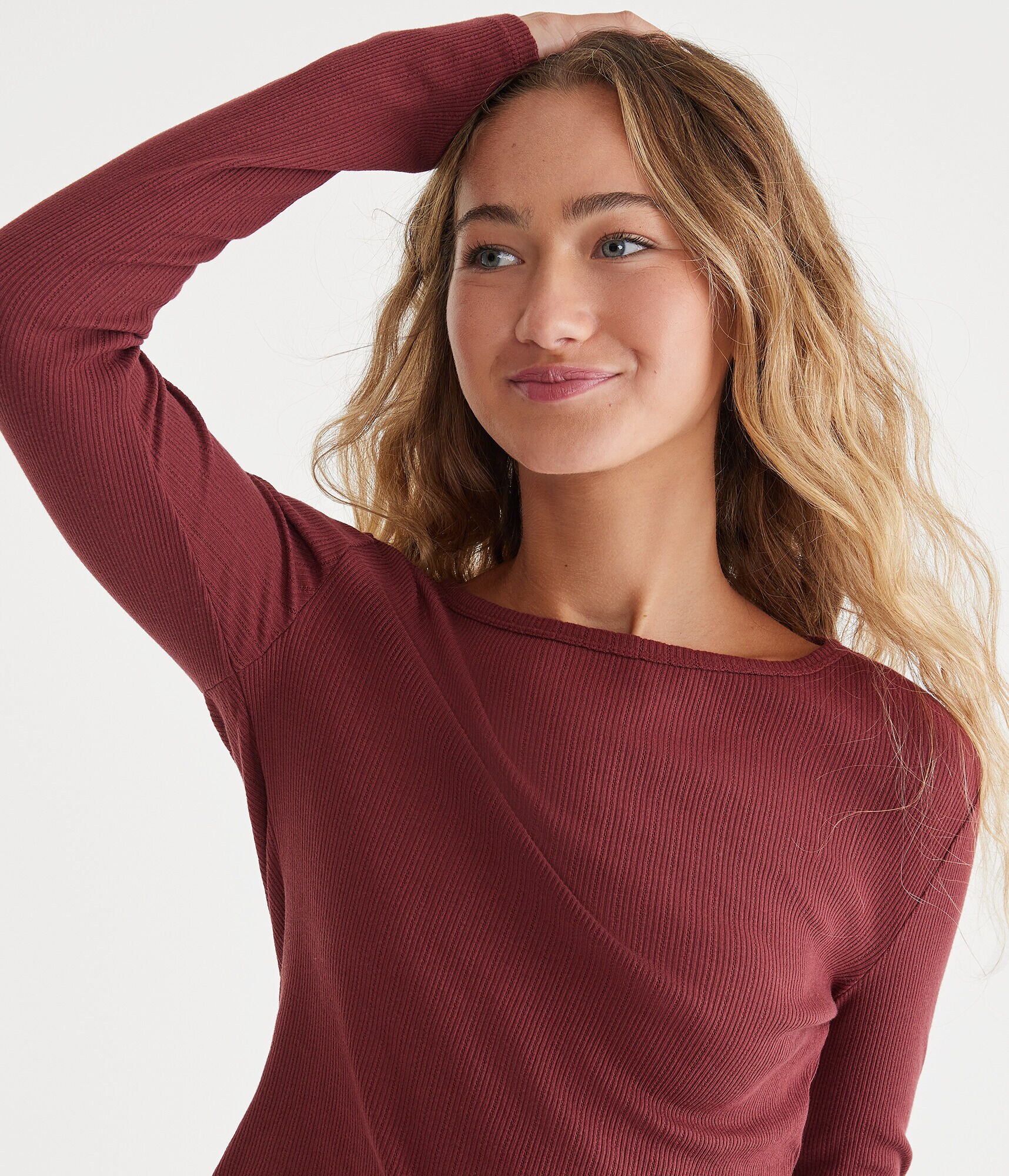 Long Sleeve Seriously Soft Ribbed Shrunken Tee