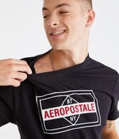 Aeropostale 87 Diamond Appliqué Graphic Tee