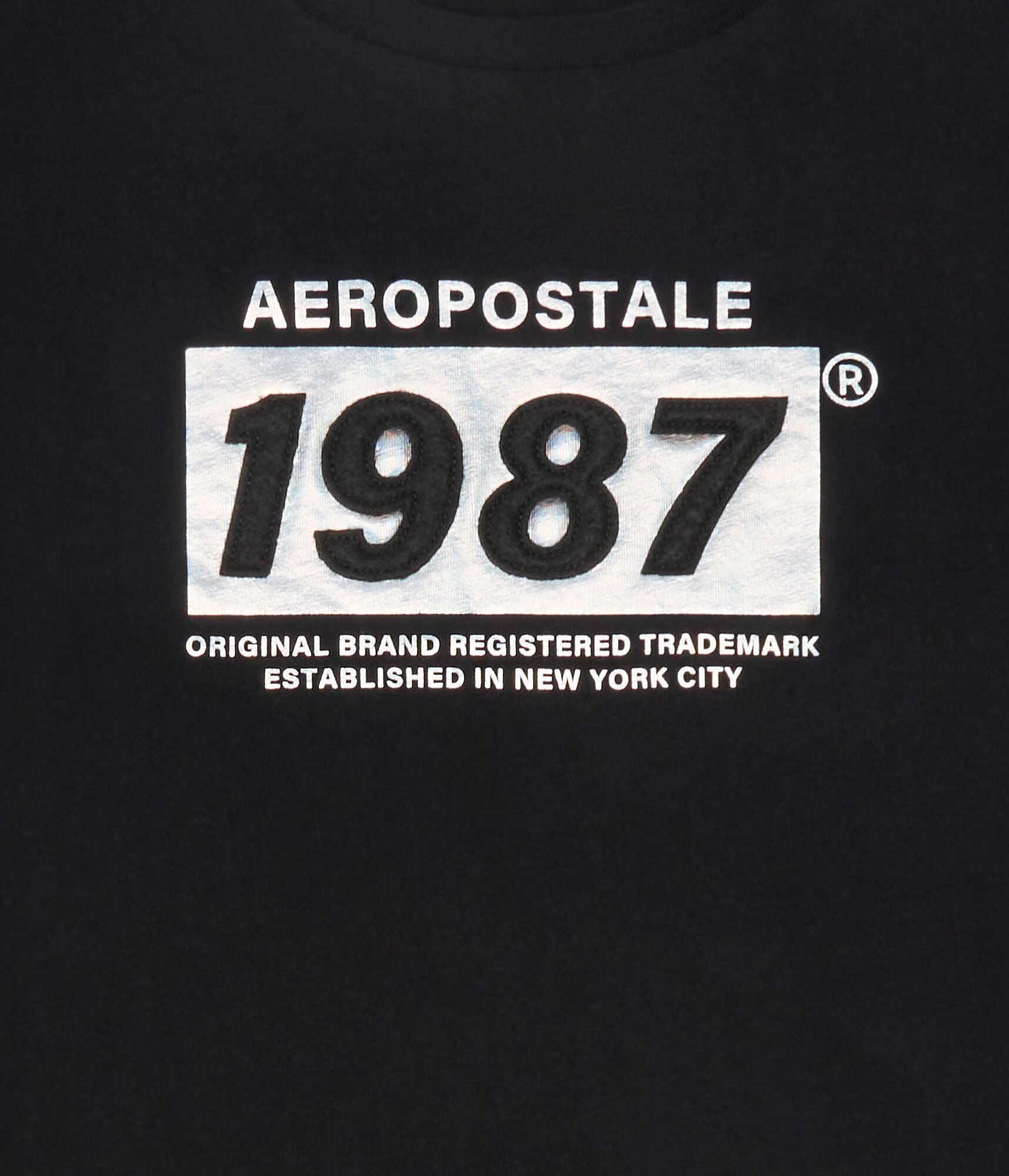 Aeropostale 1987 Box Logo Appliqué Graphic Tee