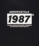 Aeropostale 1987 Box Logo Appliqué Graphic Tee
