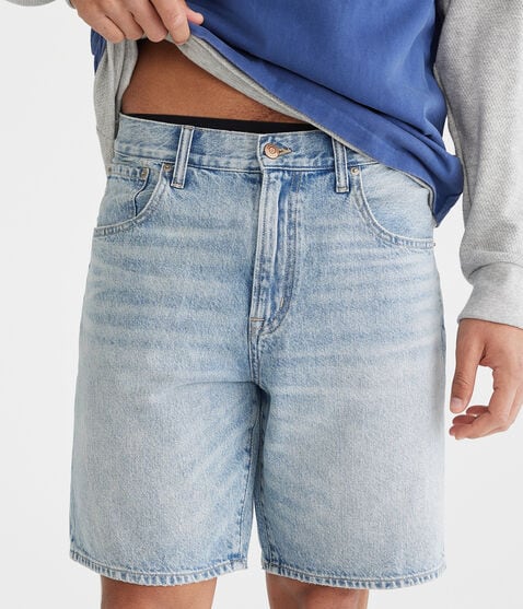 Loose Straight Denim Shorts 9" Loose Straight Denim Shorts 9"