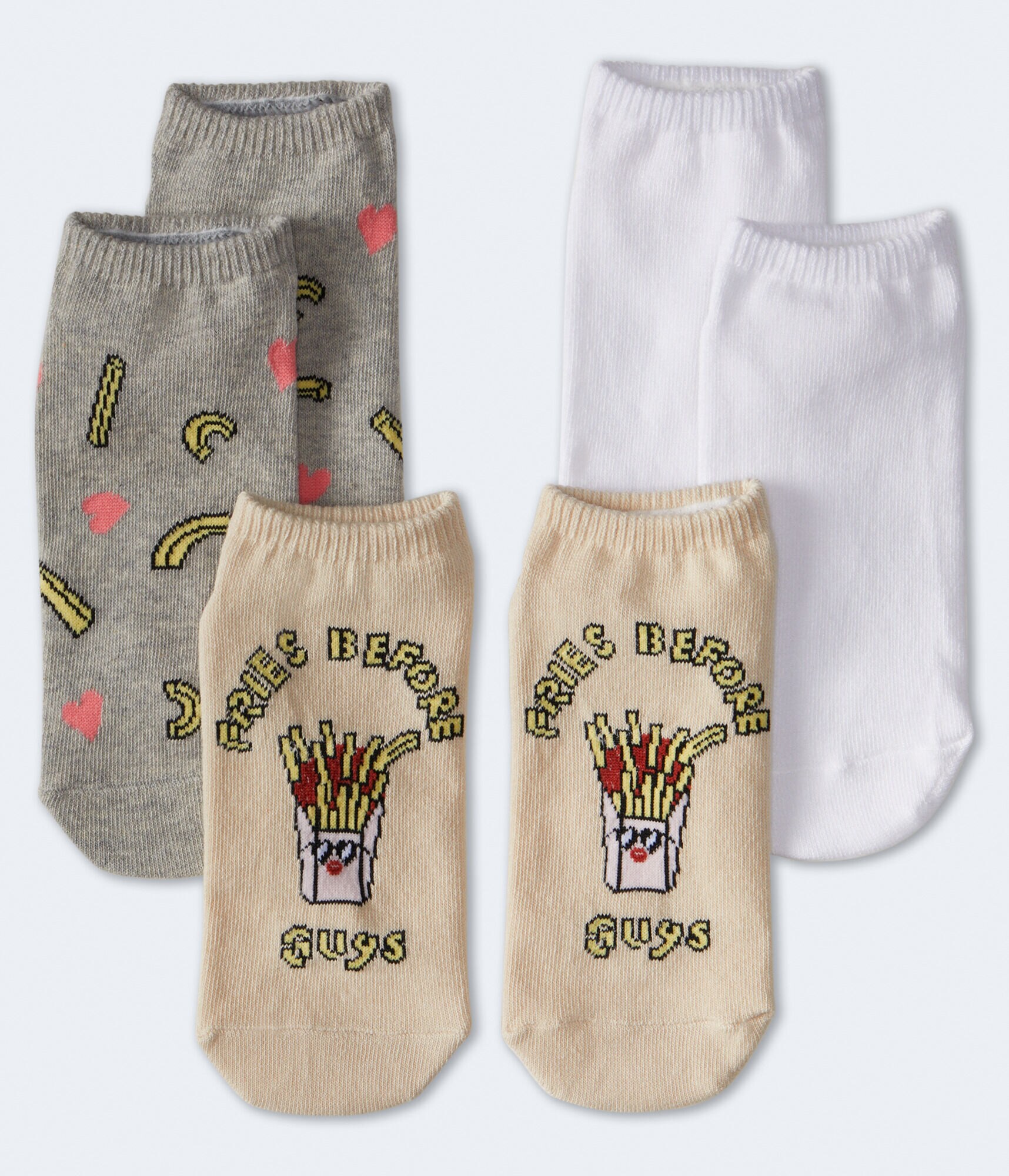 Fries Before Guys Ankle Sock 3-Pack
