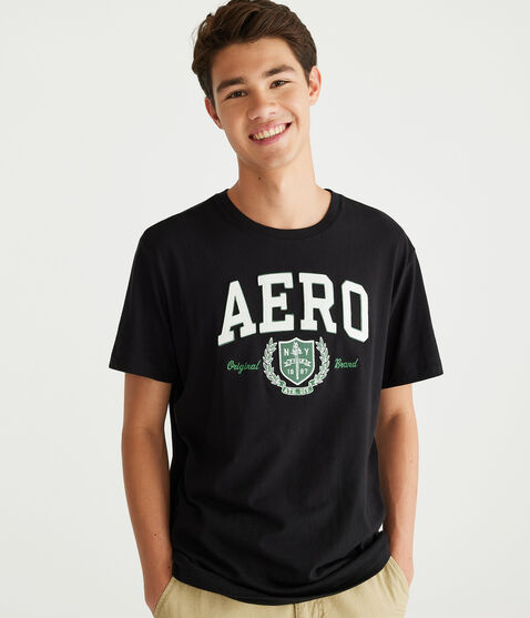 Aero Athletic Crest Appliqué Graphic Tee Aero Athletic Crest Appliqué Graphic Tee
