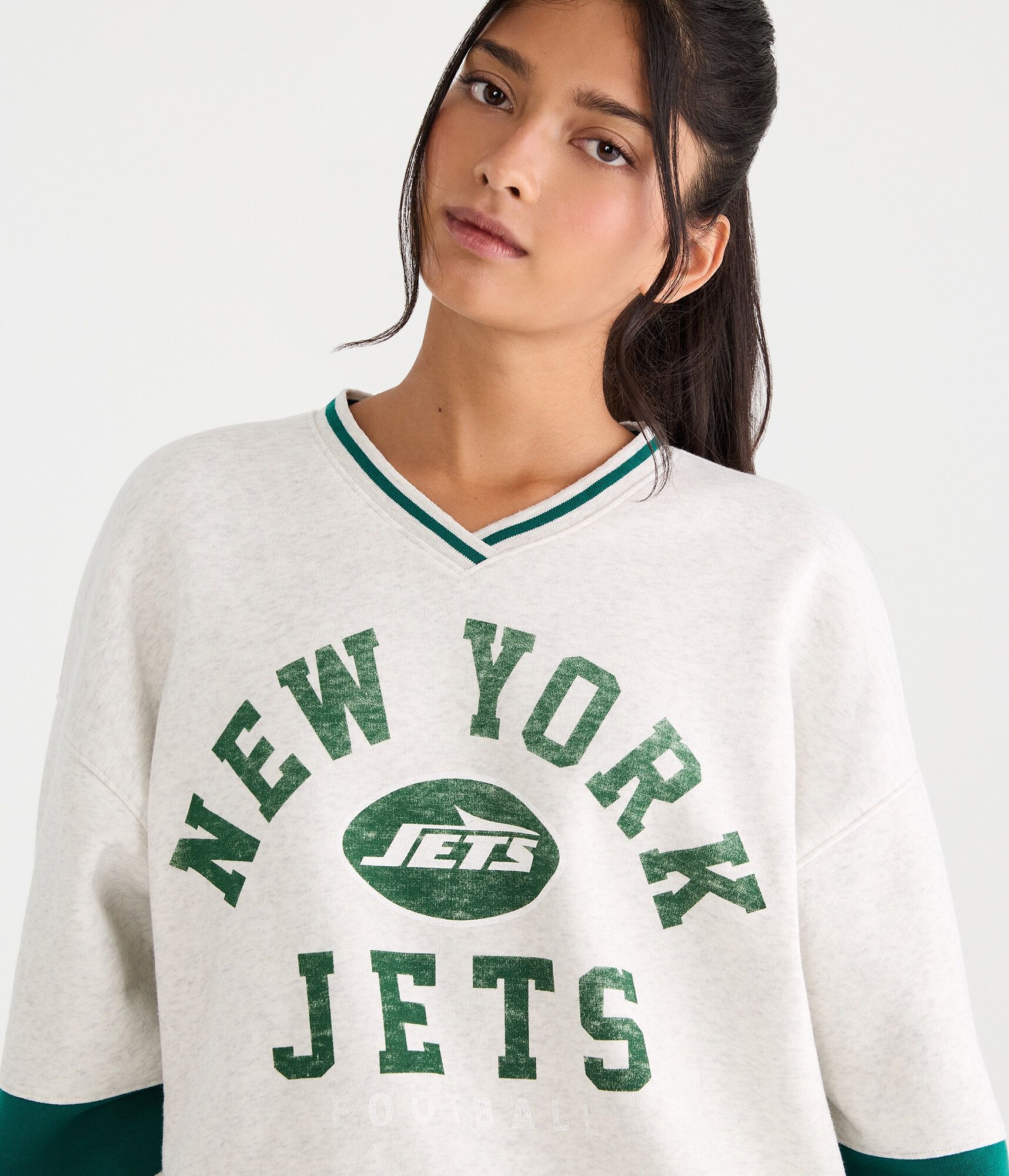 New York Jets V-Neck Sweatshirt