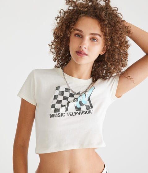MTV Vintage Cropped Graphic Tee MTV Vintage Cropped Graphic Tee