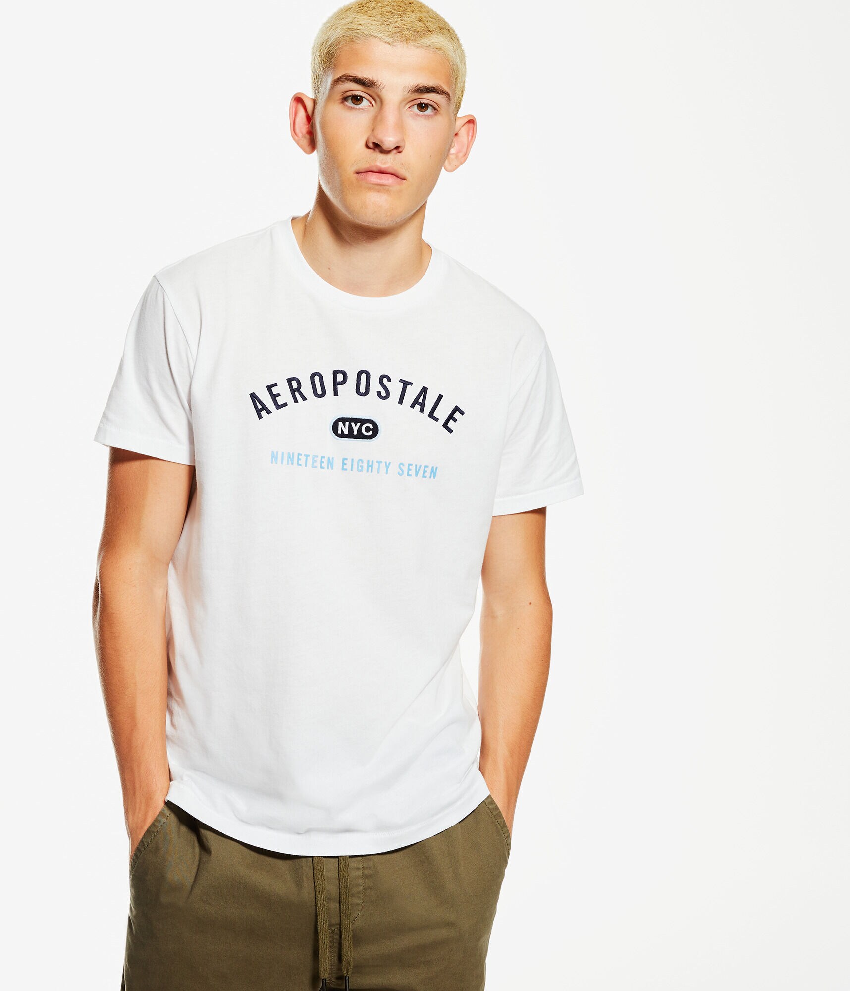 Aeropostale NYC Appliqu&eacute; Graphic Tee