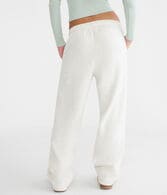 Cloud Soft Lace Bow Straight Leg Sweatpants
