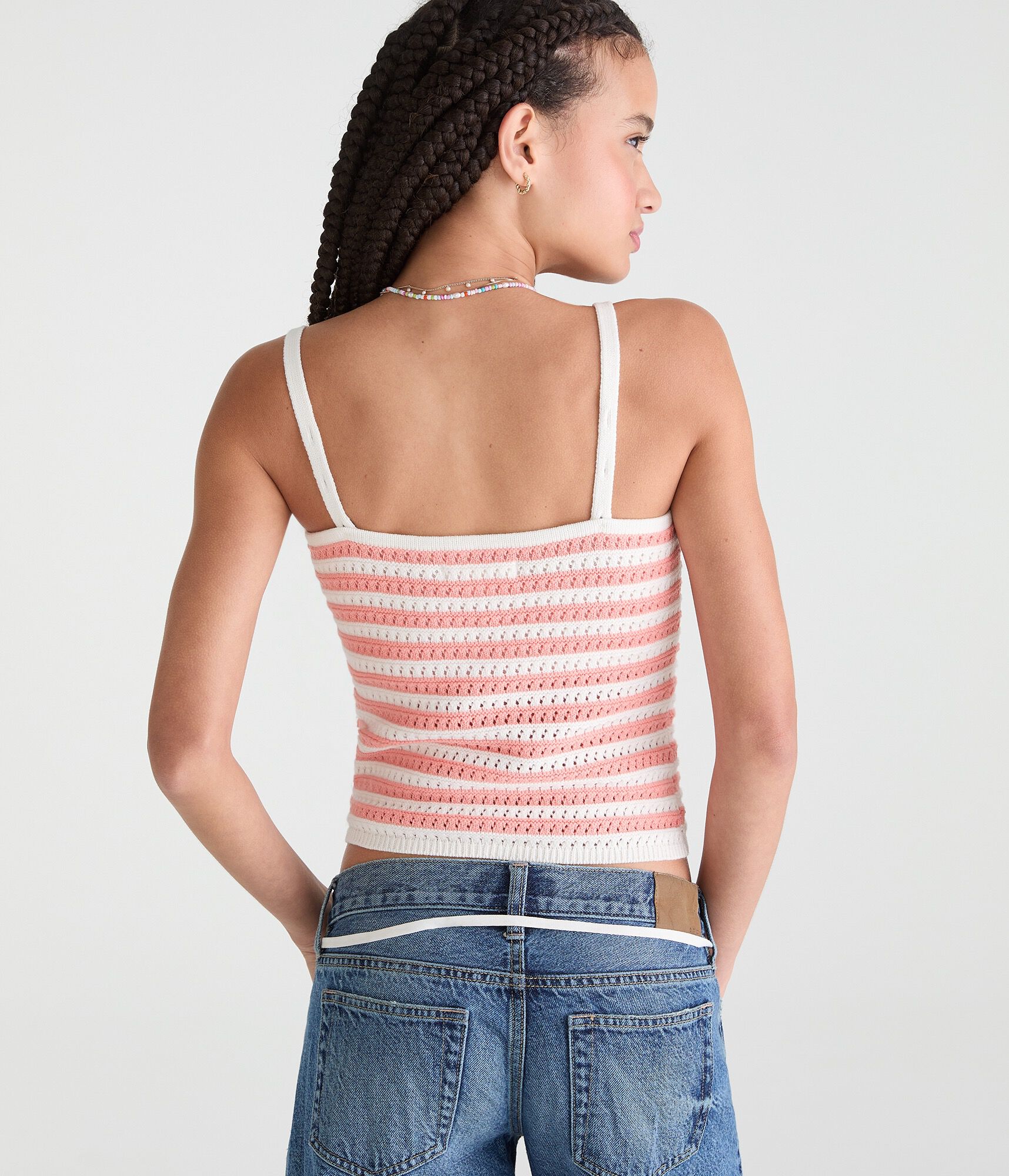 Coastal Striped Sweater Tube Top