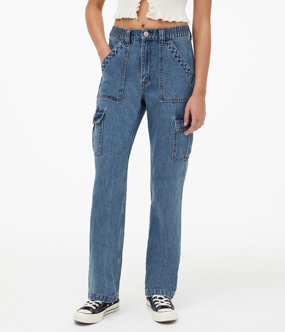 Super High-Rise Baggy Cargo Jean