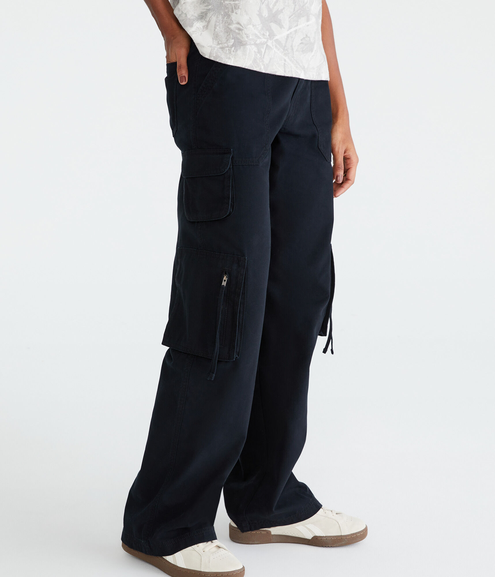 Mid-Rise Straight Utility Cargo Pants