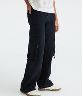 Mid-Rise Straight Utility Cargo Pants