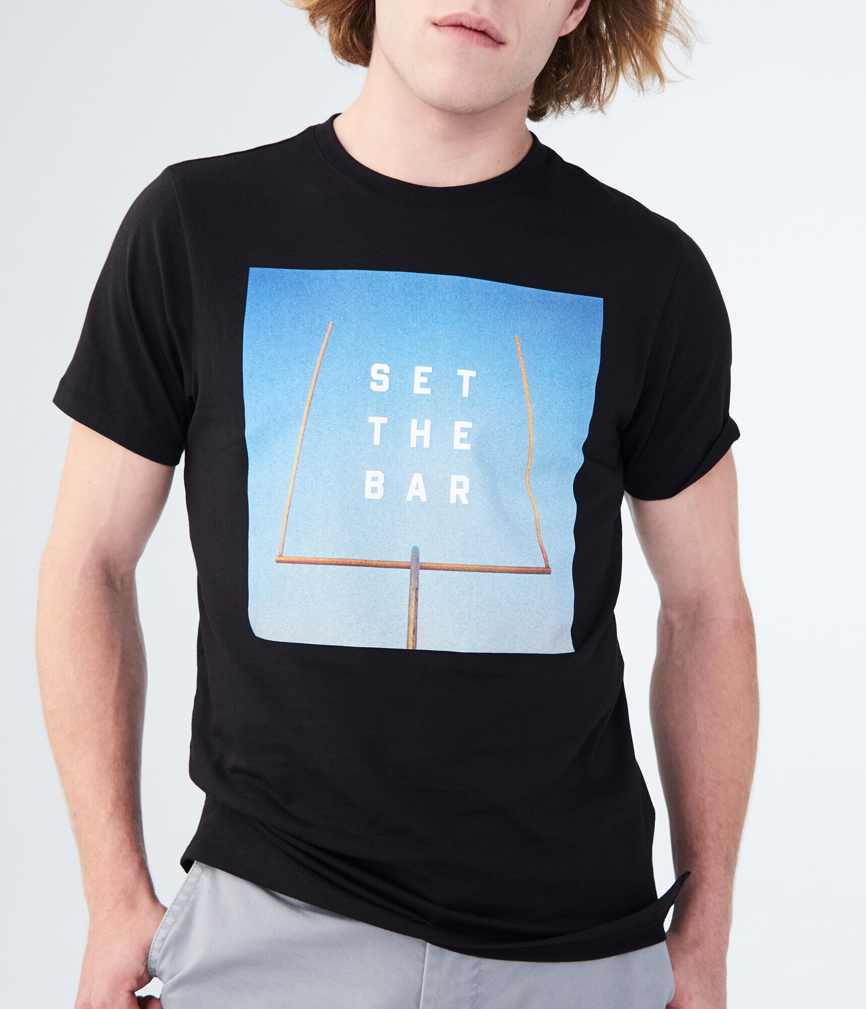 Set The Bar Stretch Graphic Tee