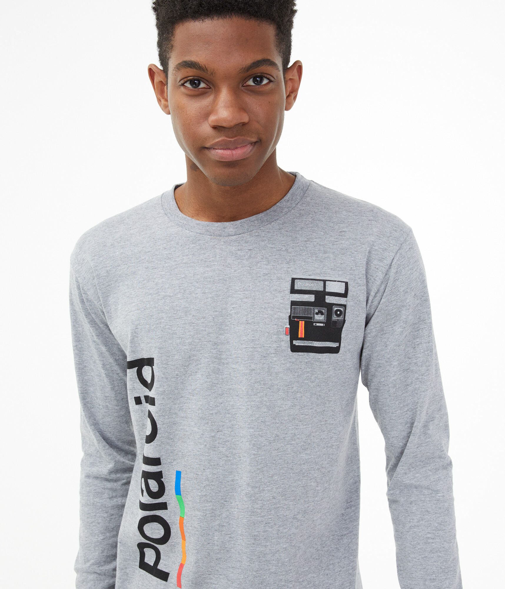 Long Sleeve Polaroid Camera Graphic Tee***