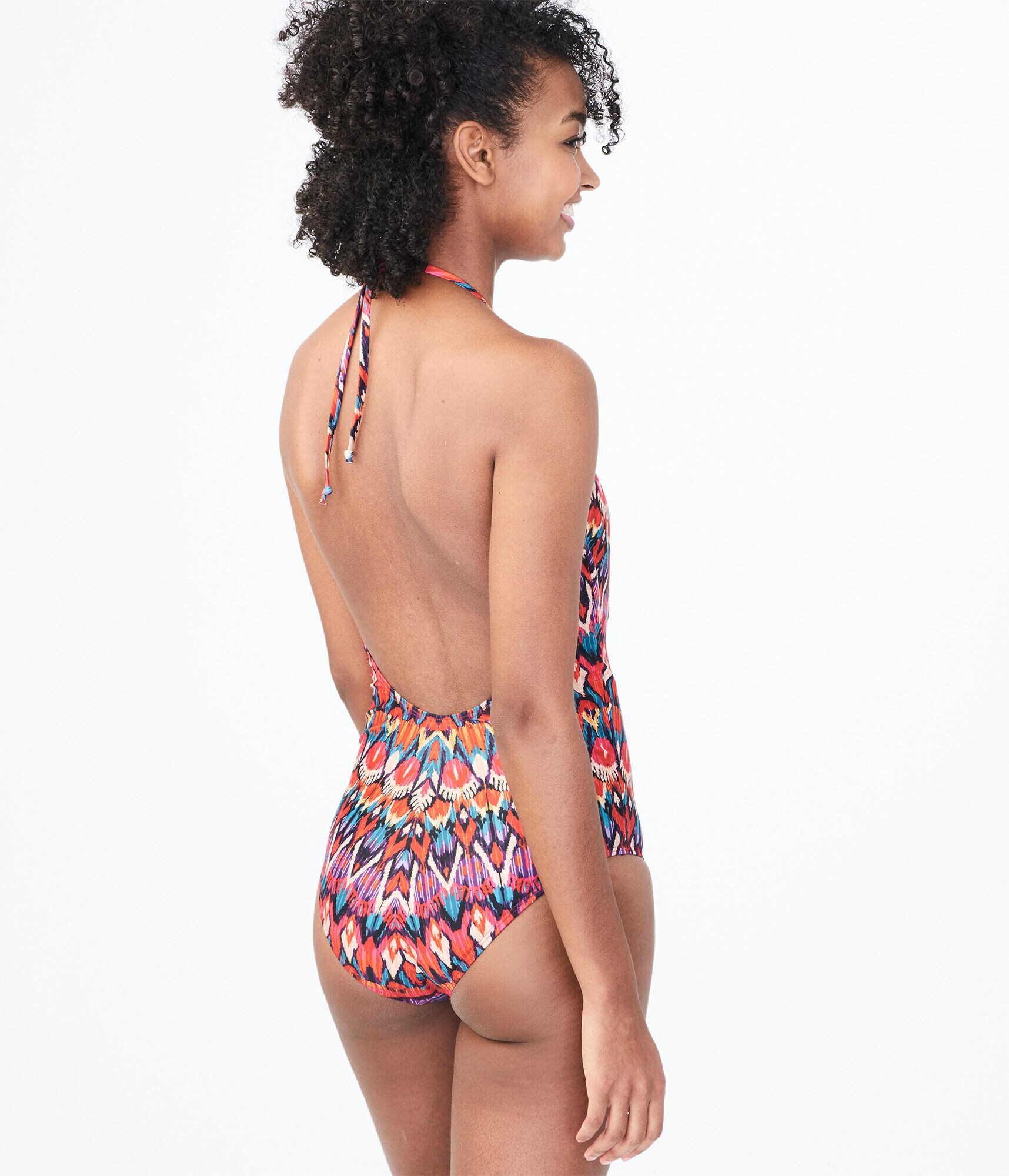 LLD Firefeather Lace-Up One-Piece Swimsuit