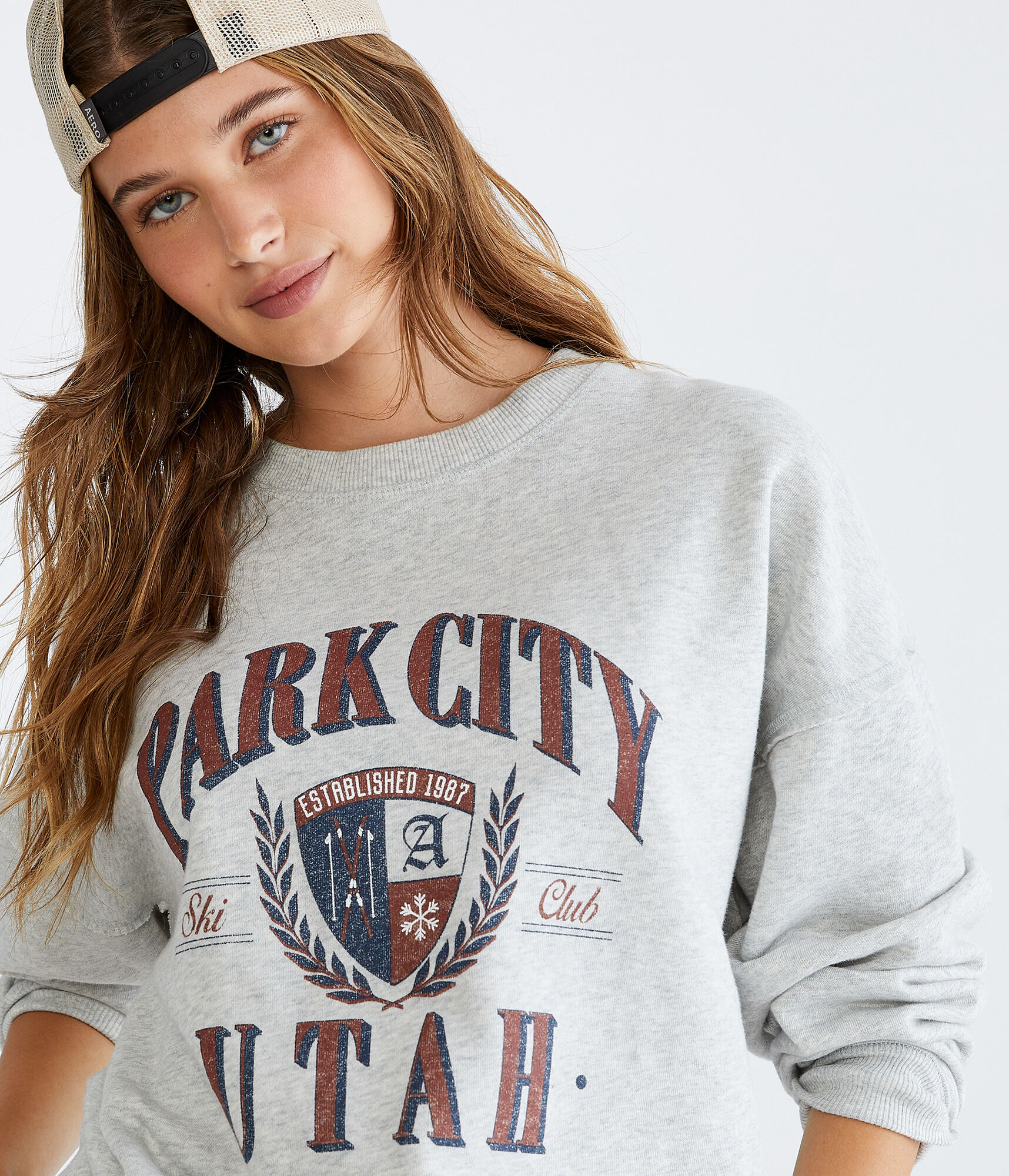 トップス L'Appartement DEVISION CREW NECK SWEAT Drop Shoulder Crewneck - Midnight – Hours