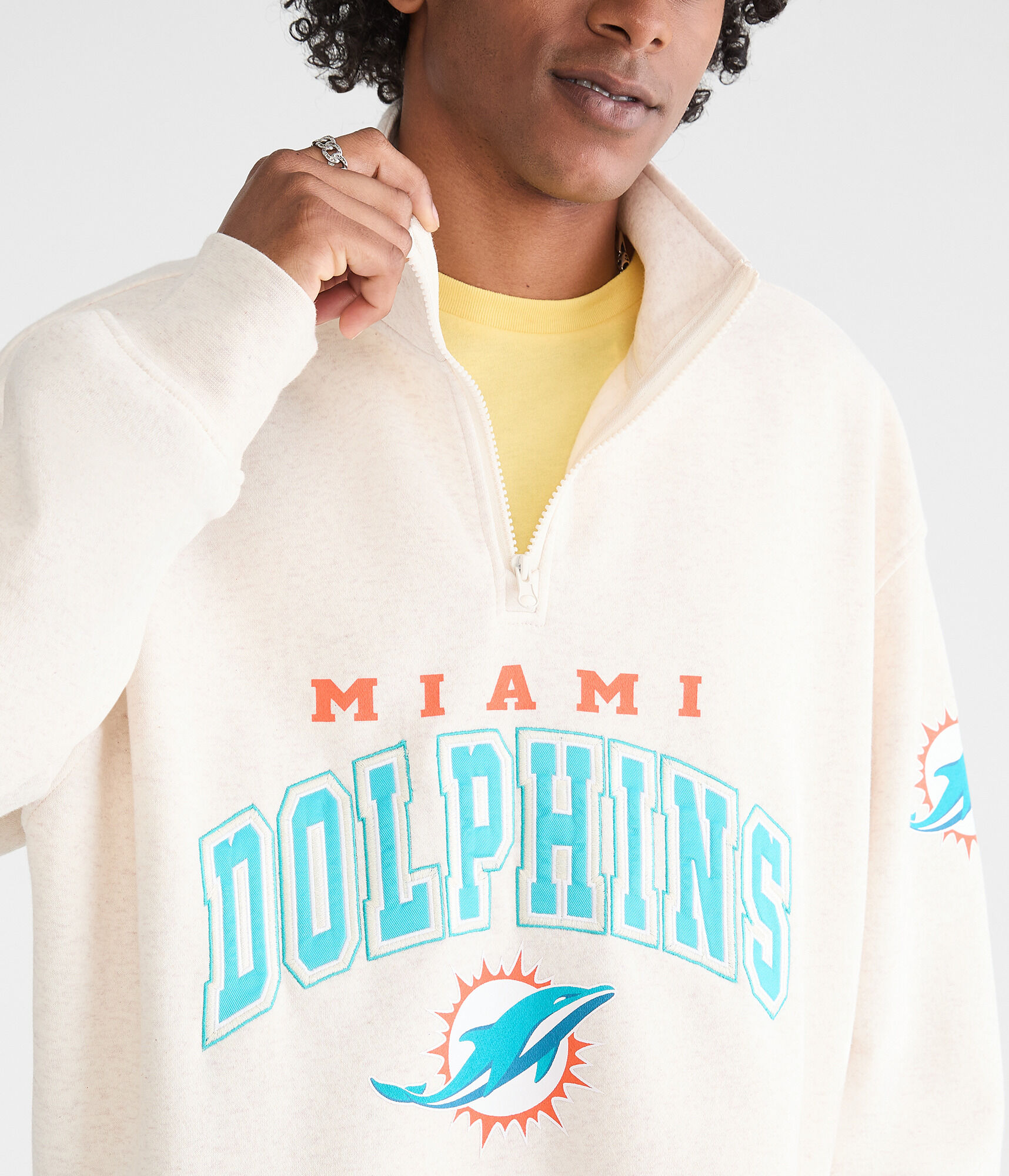 Miami Dolphins Quarter-Zip Sweatshirt