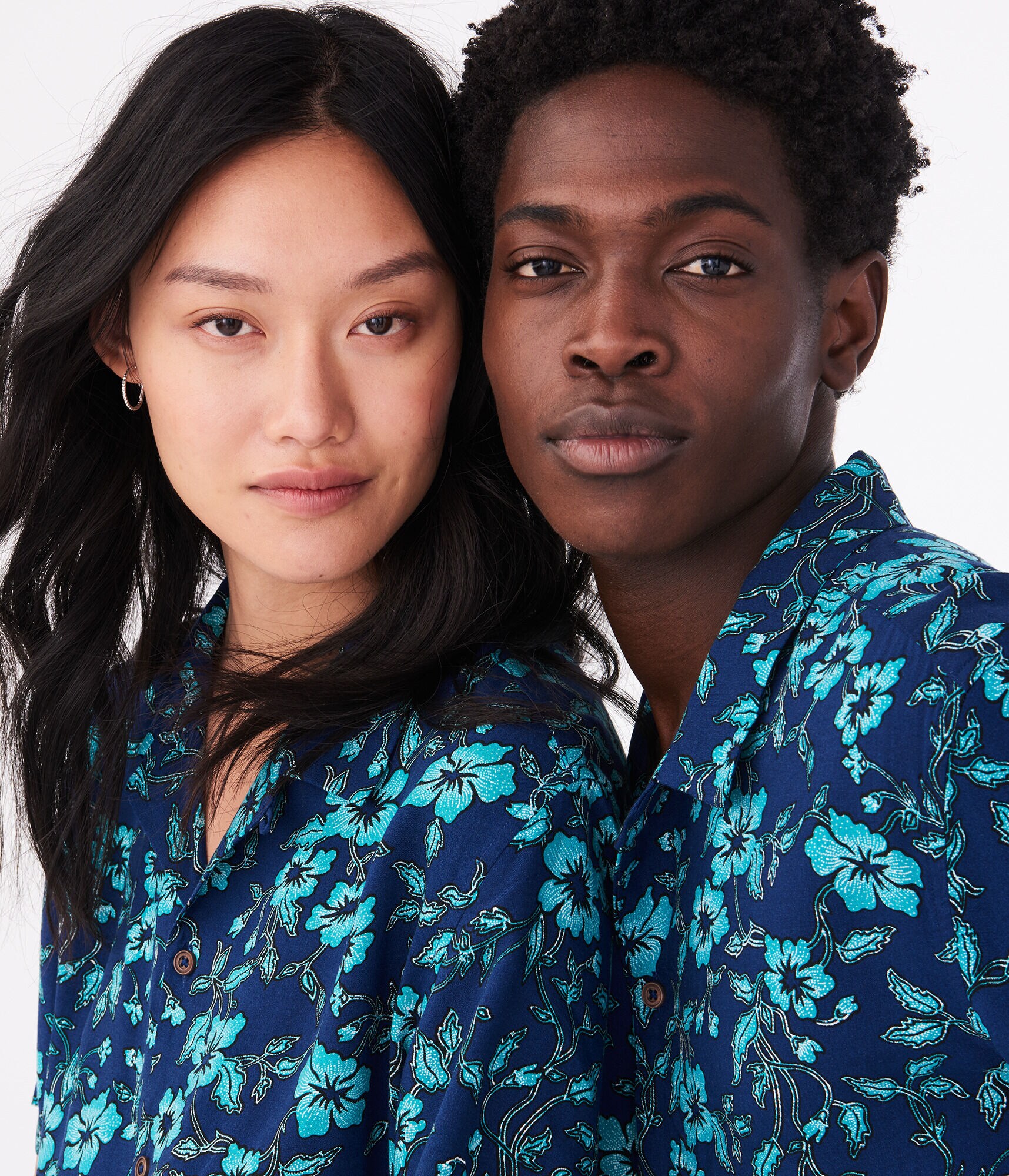 Aero One Luau Floral Button-Down Shirt