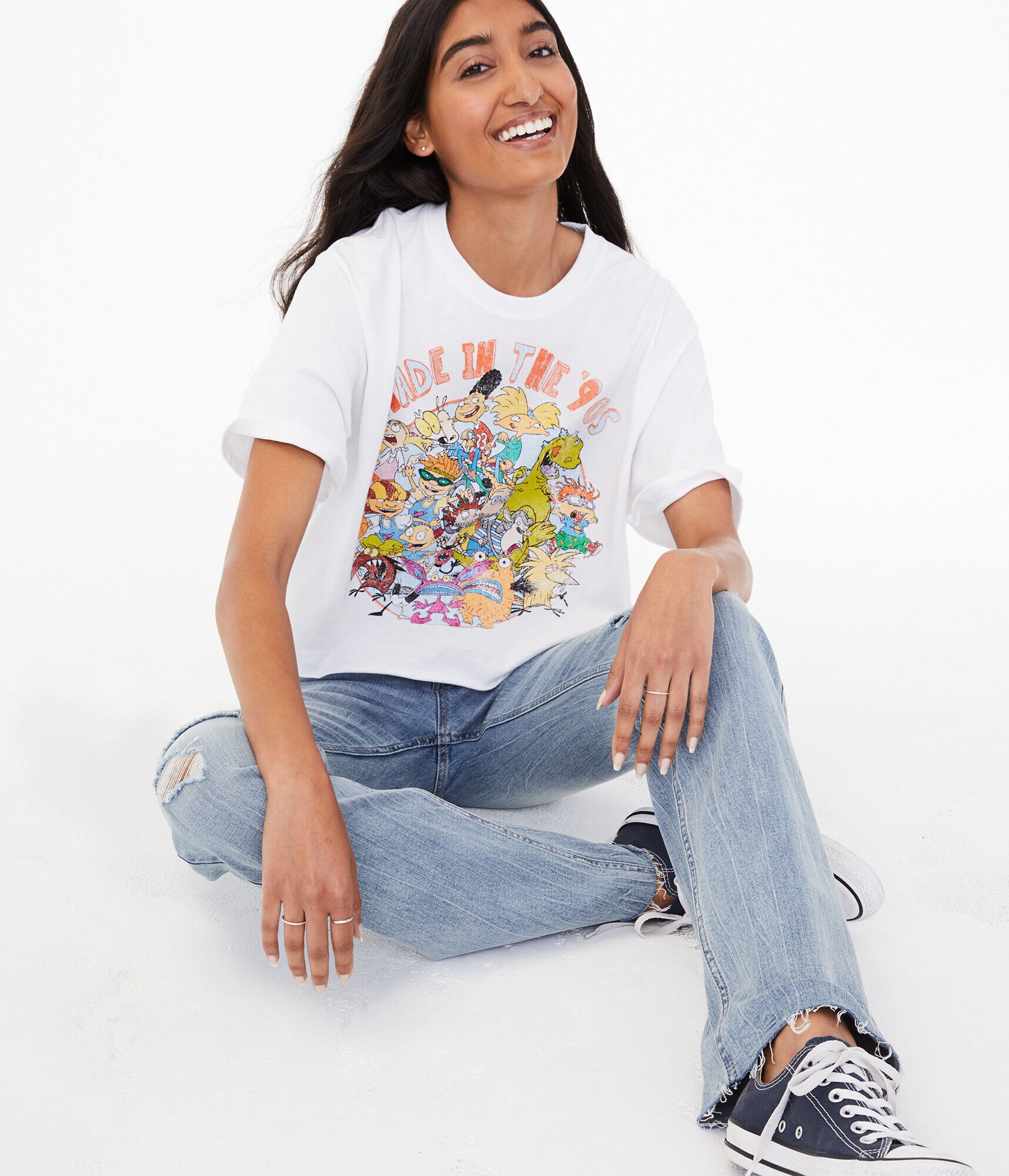 Made In The '90s Cropped Graphic Tee***