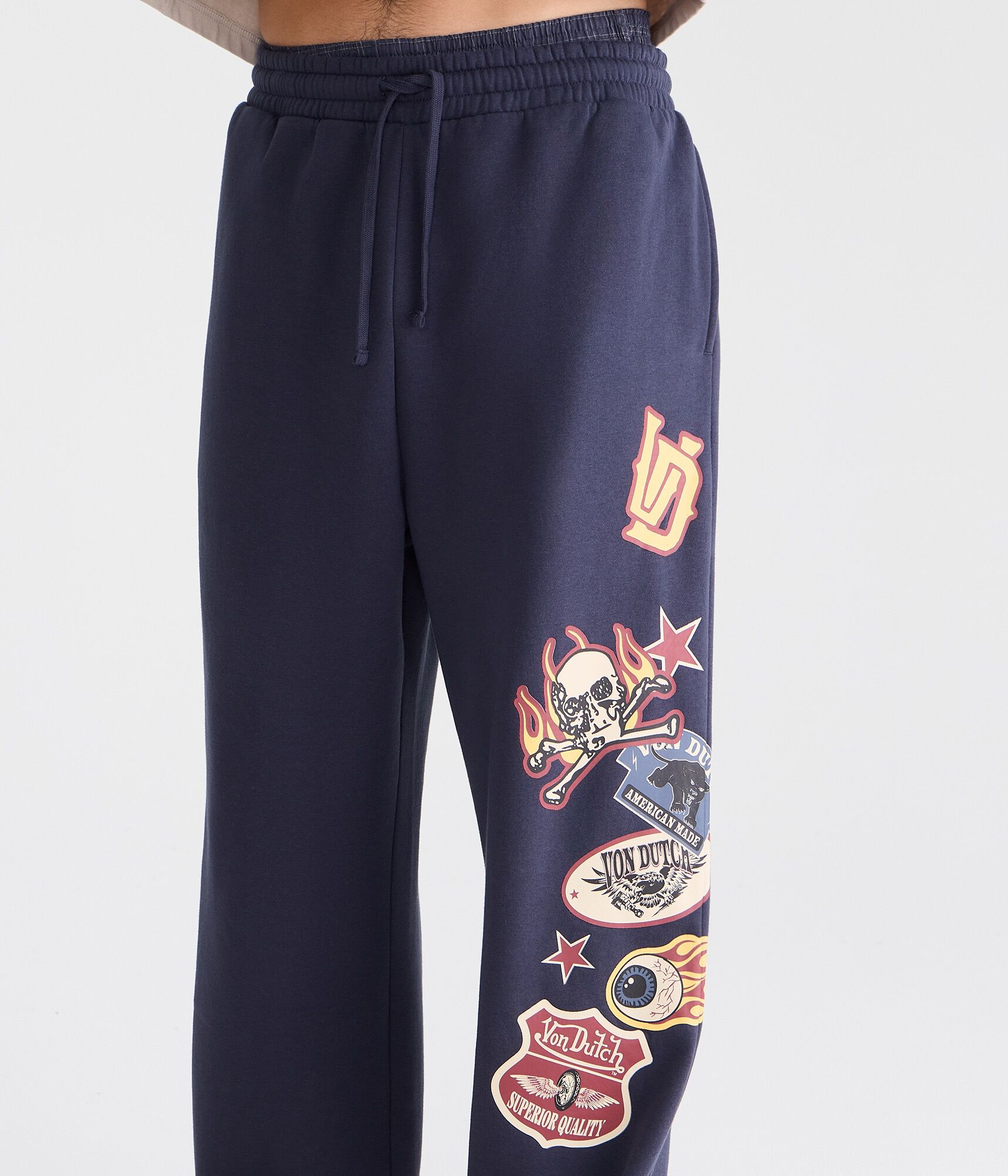 Von Dutch Patches Baggy Sweatpants