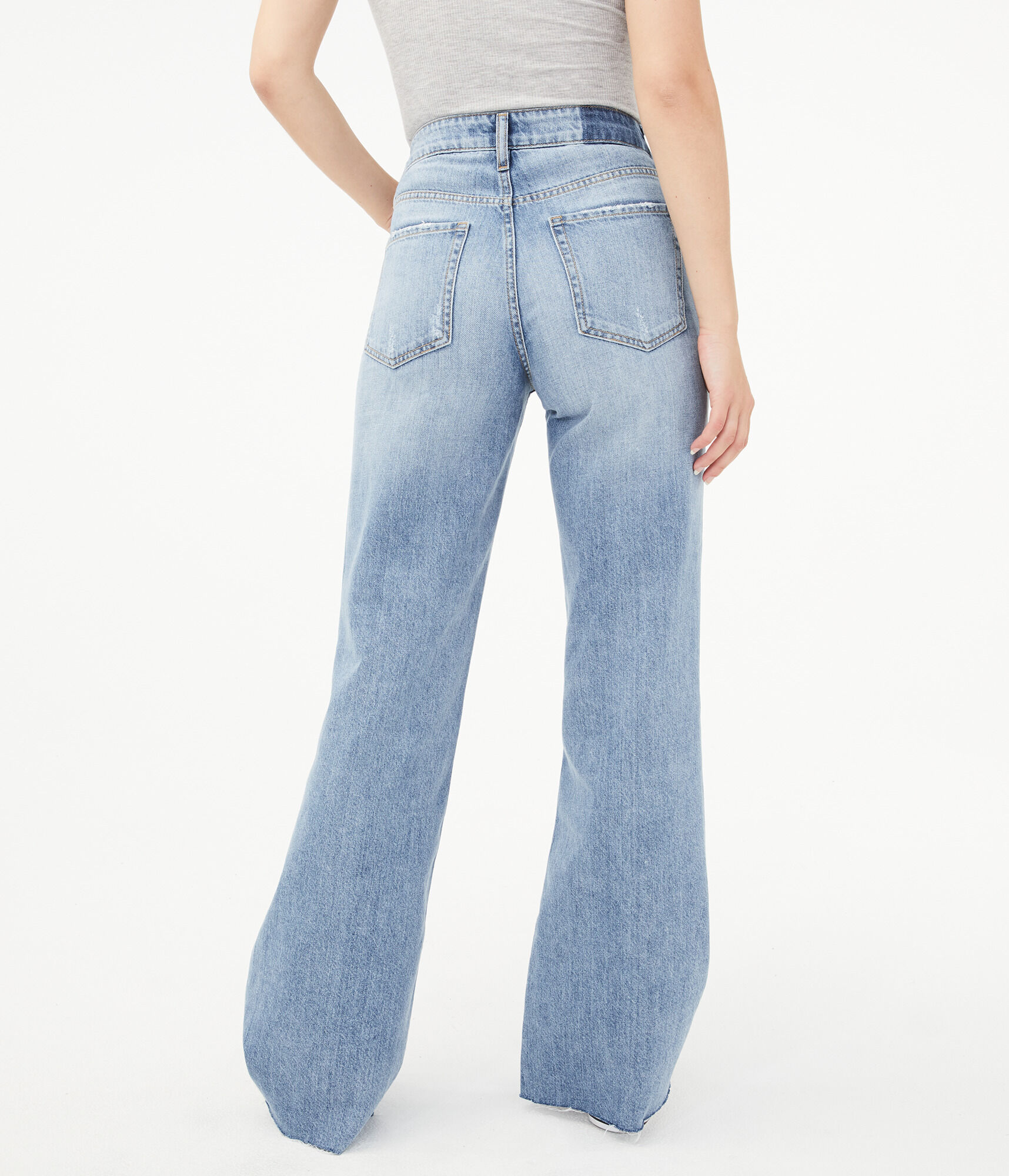 Real Denim High-Rise Wide-Leg Jean