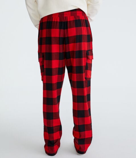 Buffalo Plaid Flannel Cargo Sleep Pants Buffalo Plaid Flannel Cargo Sleep Pants