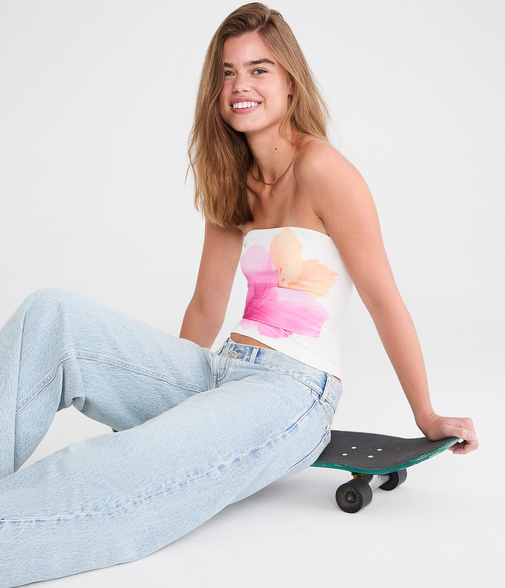 Hibiscus Flower Tube Top