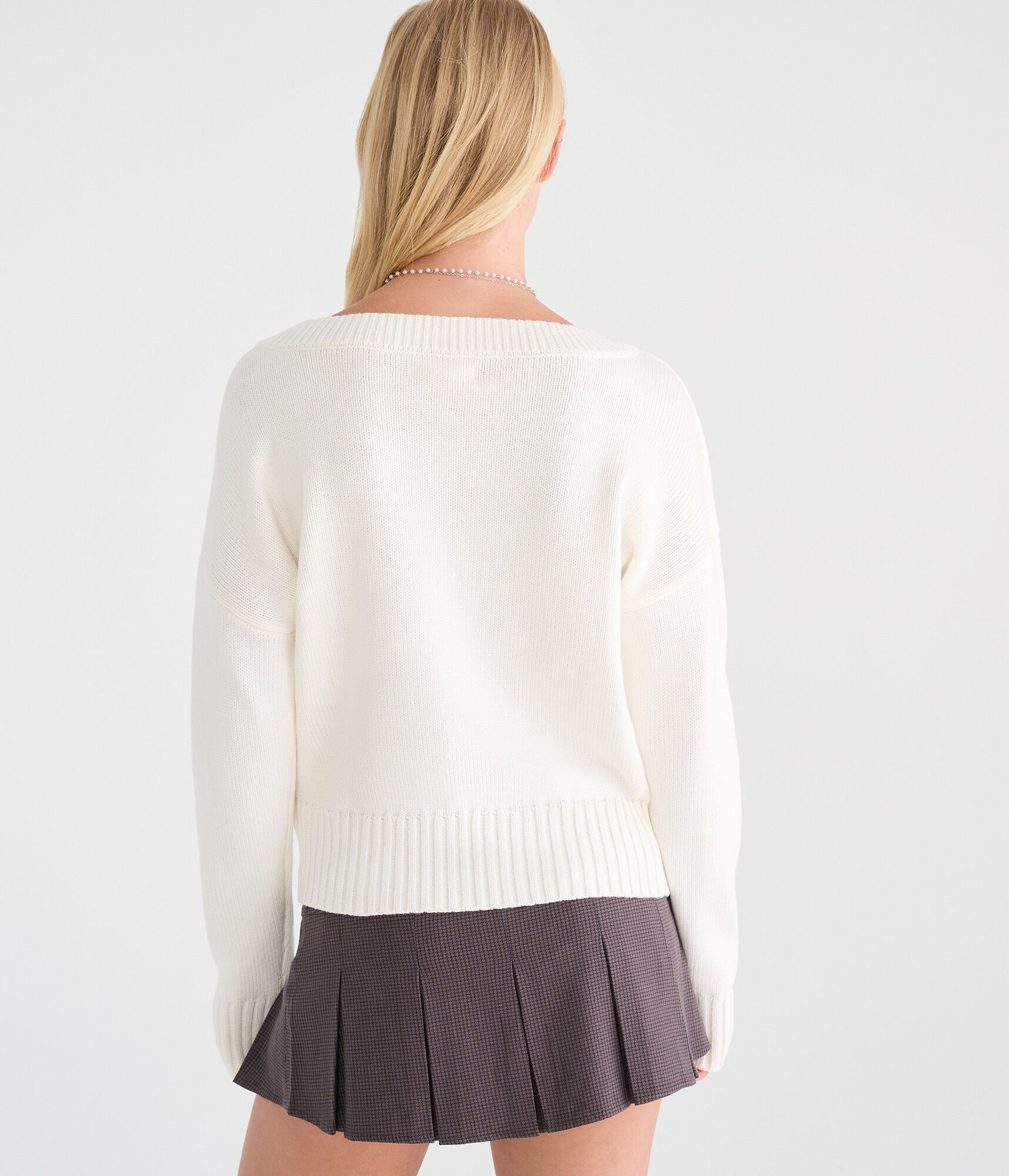 Slouchy V-Neck Sweater