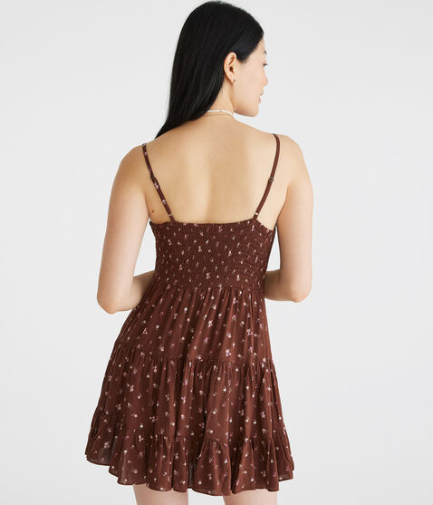 Floral Sweetheart Bustier Fit & Flare Dress