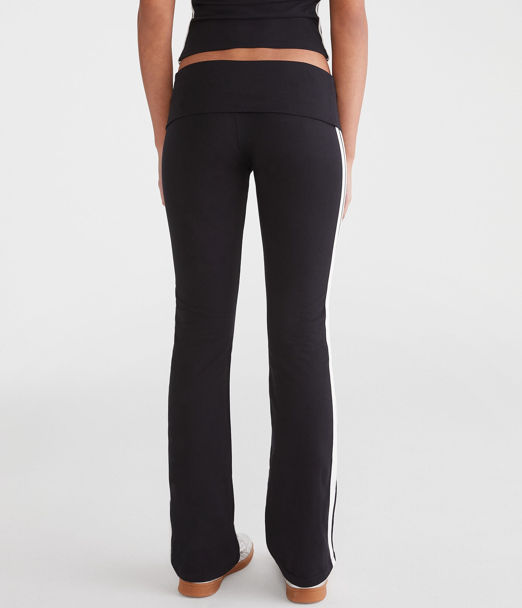 NY Mid-Rise Fold-Over Flare Leg Pants