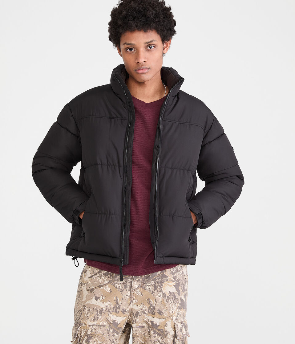 Heavyweight Mock-Neck Puffer Jacket