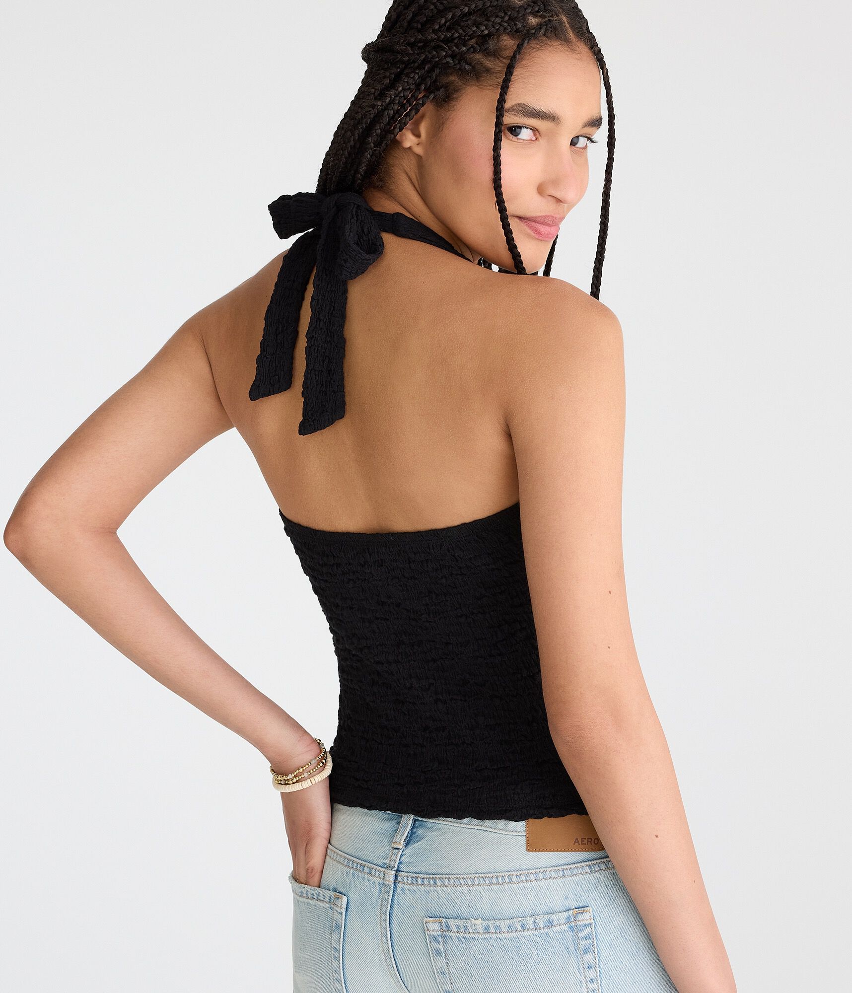 Textured Halter Top